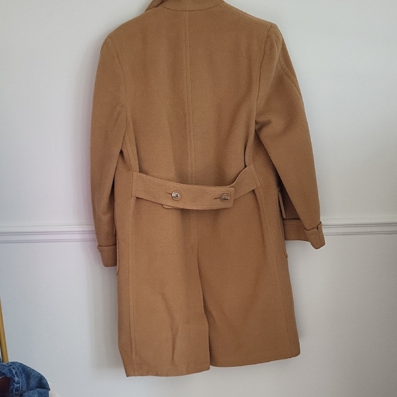 vintage camel 100 camel fur Tan Overcoat - Picture 6 of 10